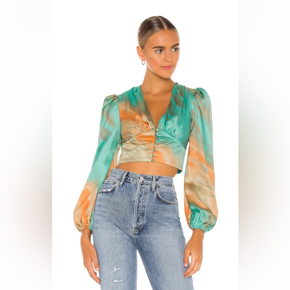 NWT Superdown Eleen Blouson Top size small